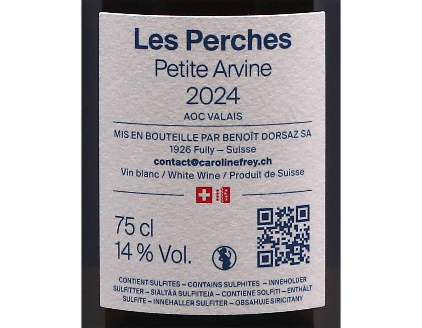 Petite Arvines Les Perches Caroline Frey 2024