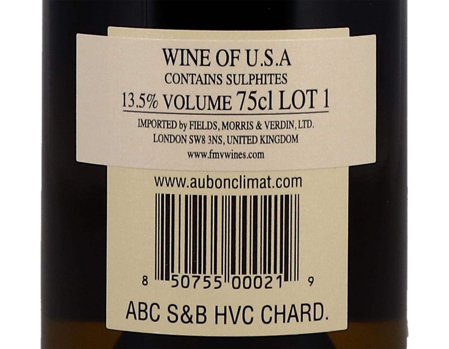 Au Bon Climat Sanford & Benedict Chardonnay 2018