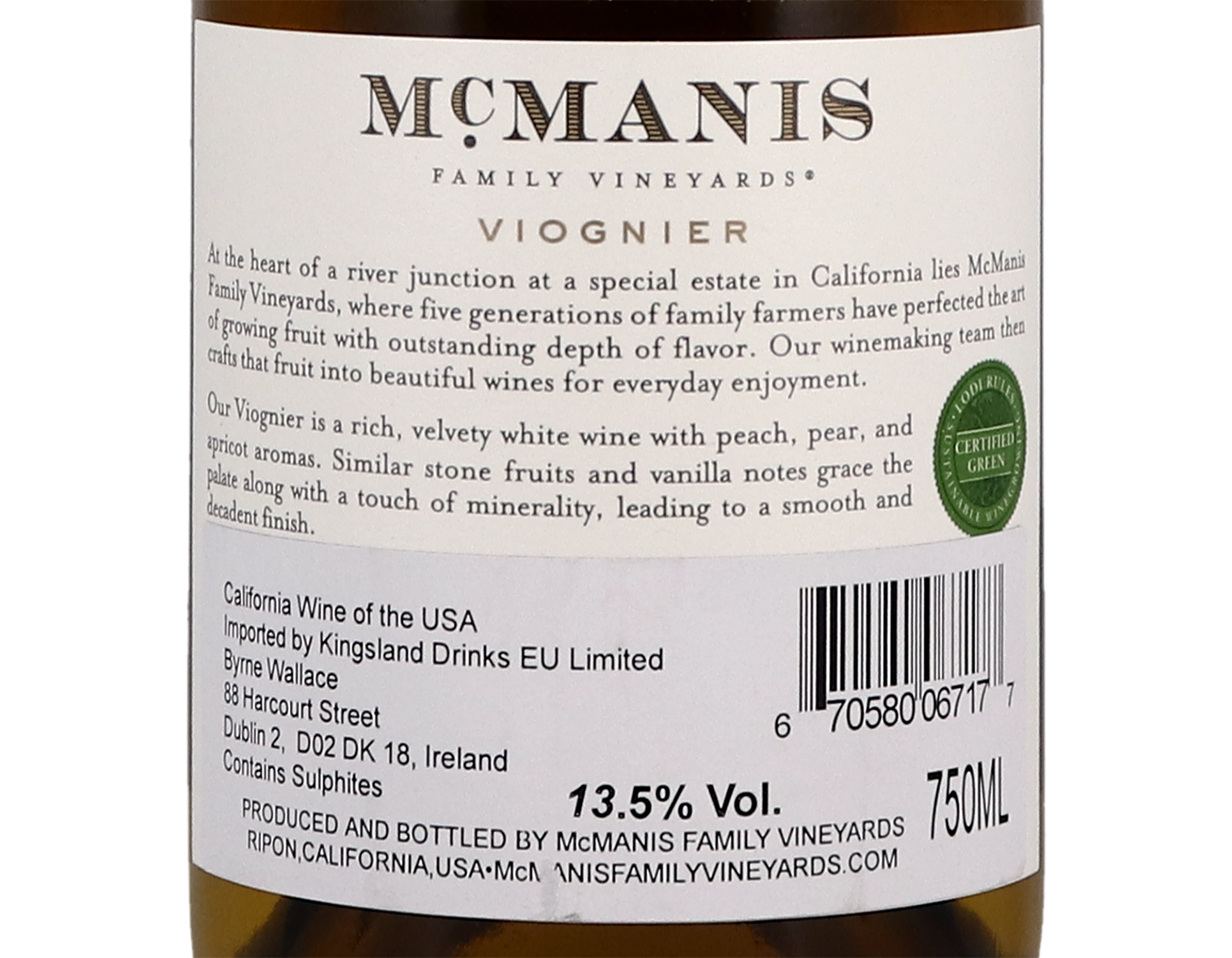McManis Viognier 2020