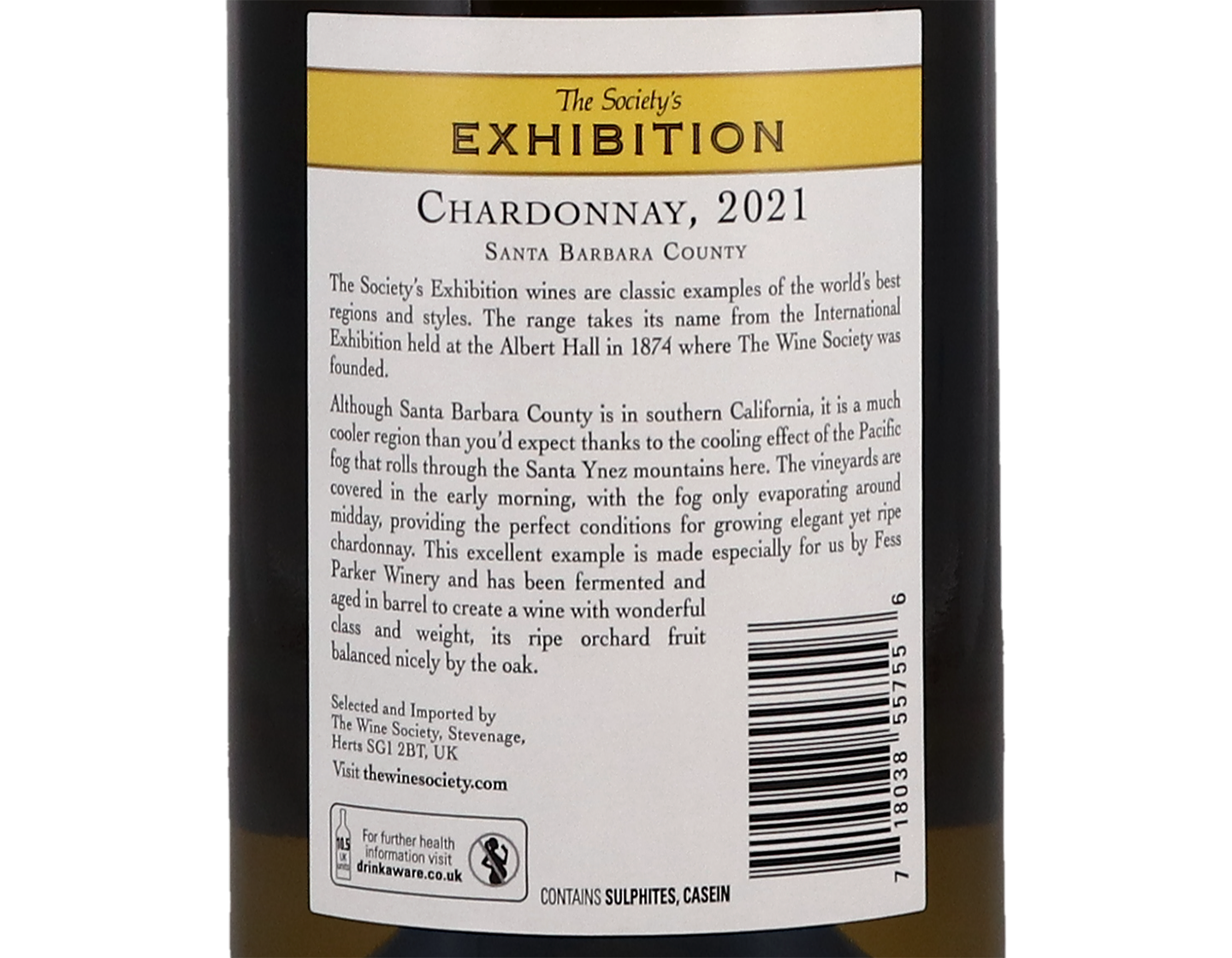 Society Exhibition Santa Barbara Chardonnay 2021