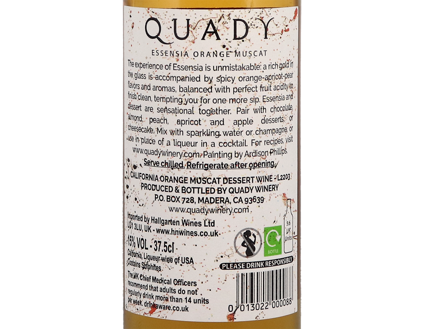 Half Bottle of Quady Essensia Orange Muscat 2021