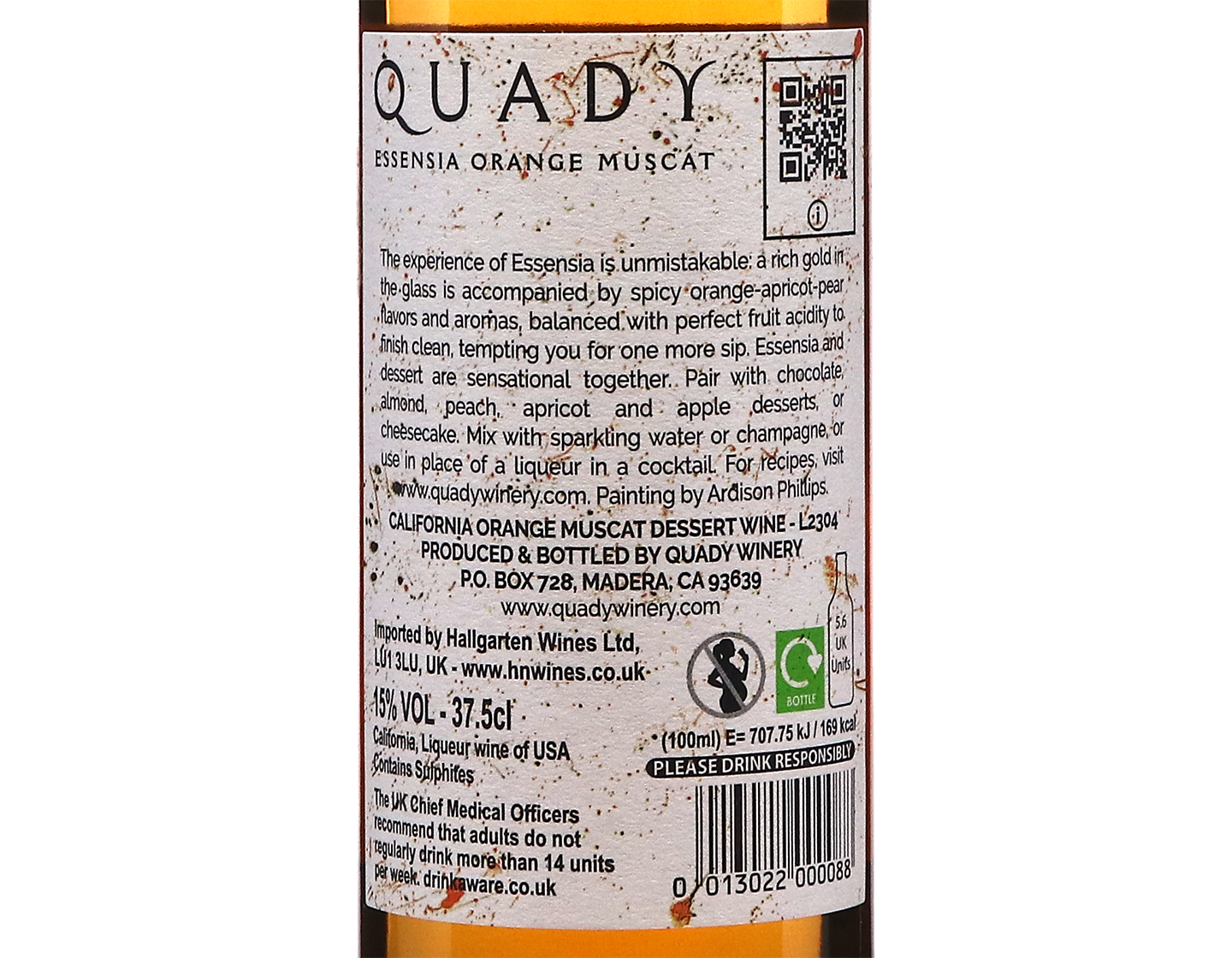 Half Bottle of Quady Essensia Orange Muscat 2022