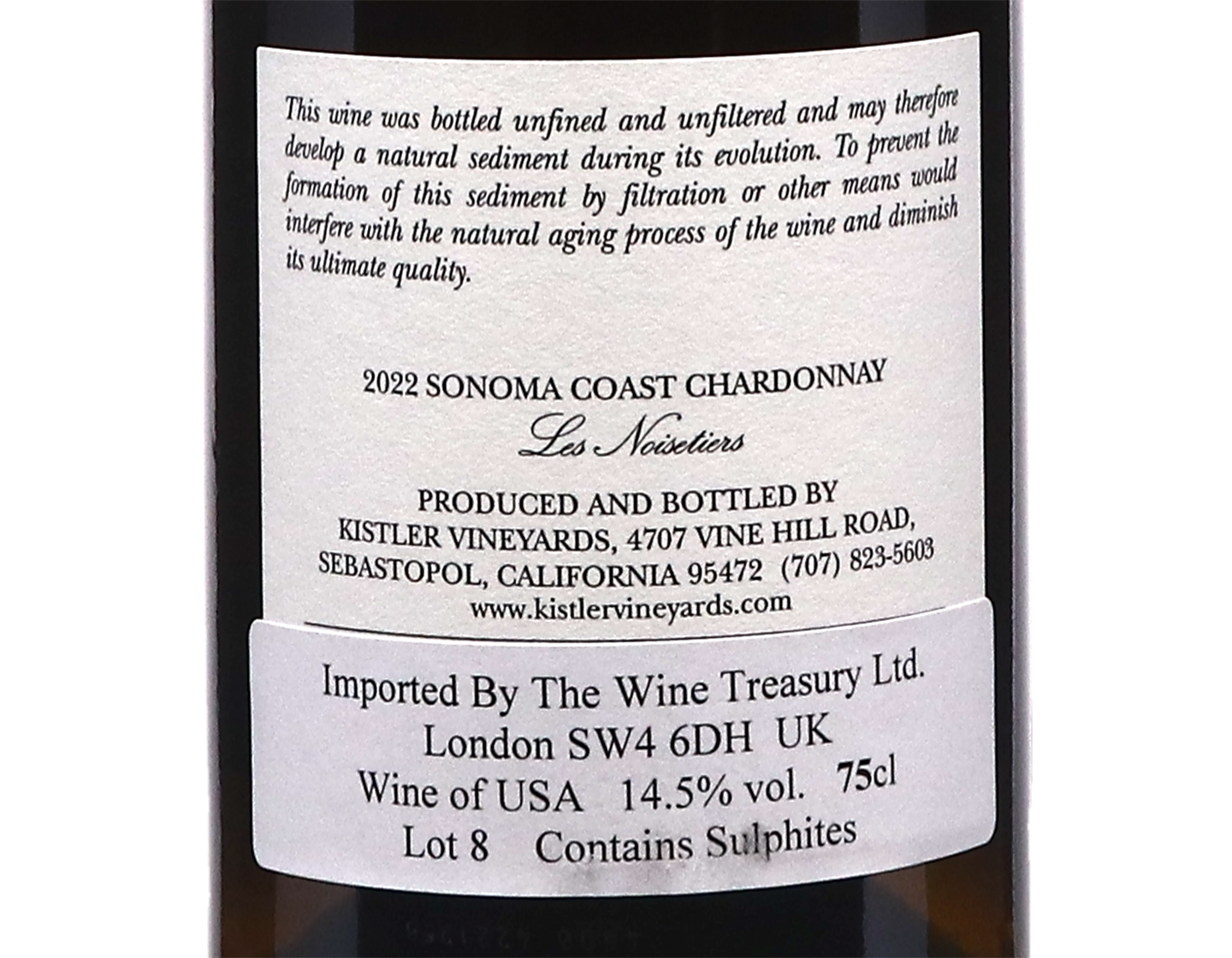 Kistler Noisetiers Sonoma Coast Chardonnay 2022