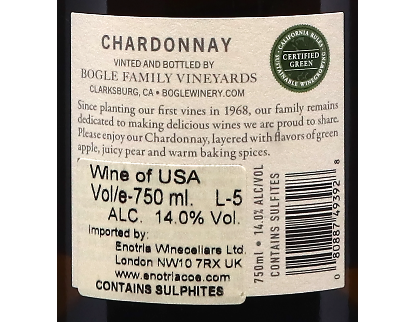 Bogle Vineyard California Chardonnay 2023