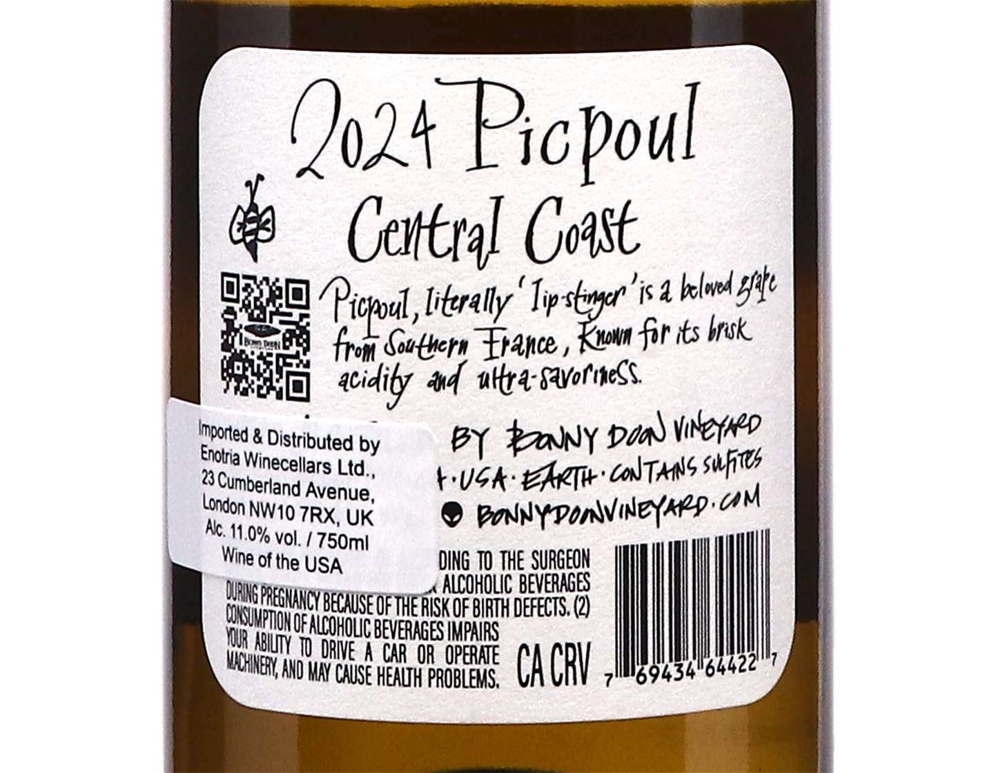 Bonny Doon Central Coast Picpoul 2024