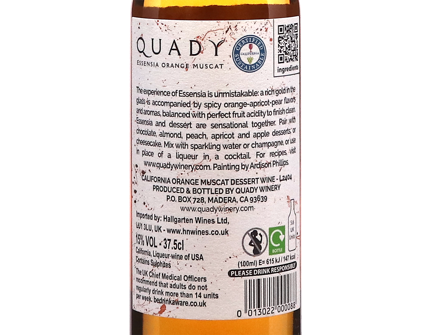 Half Bottle of Quady Essensia Orange Muscat 2023