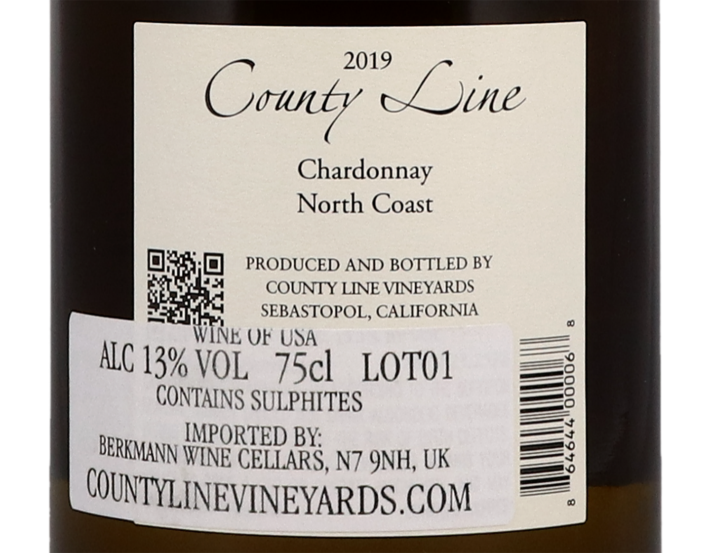 County Line North Coast Chardonnay 2019