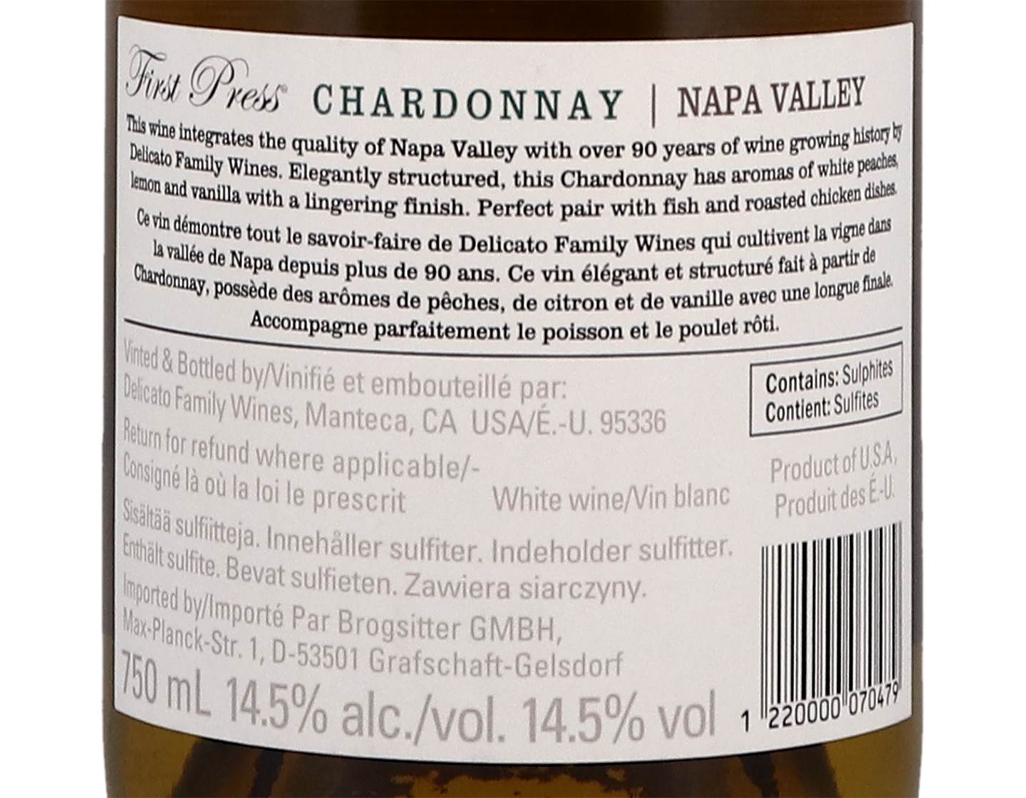 First Press Napa Chardonnay 2019