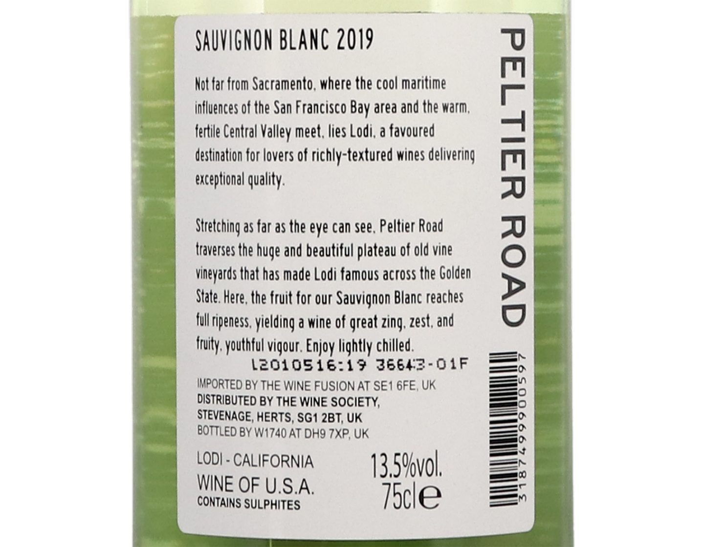 Peltier Road Californian Sauvignon Blanc 2020