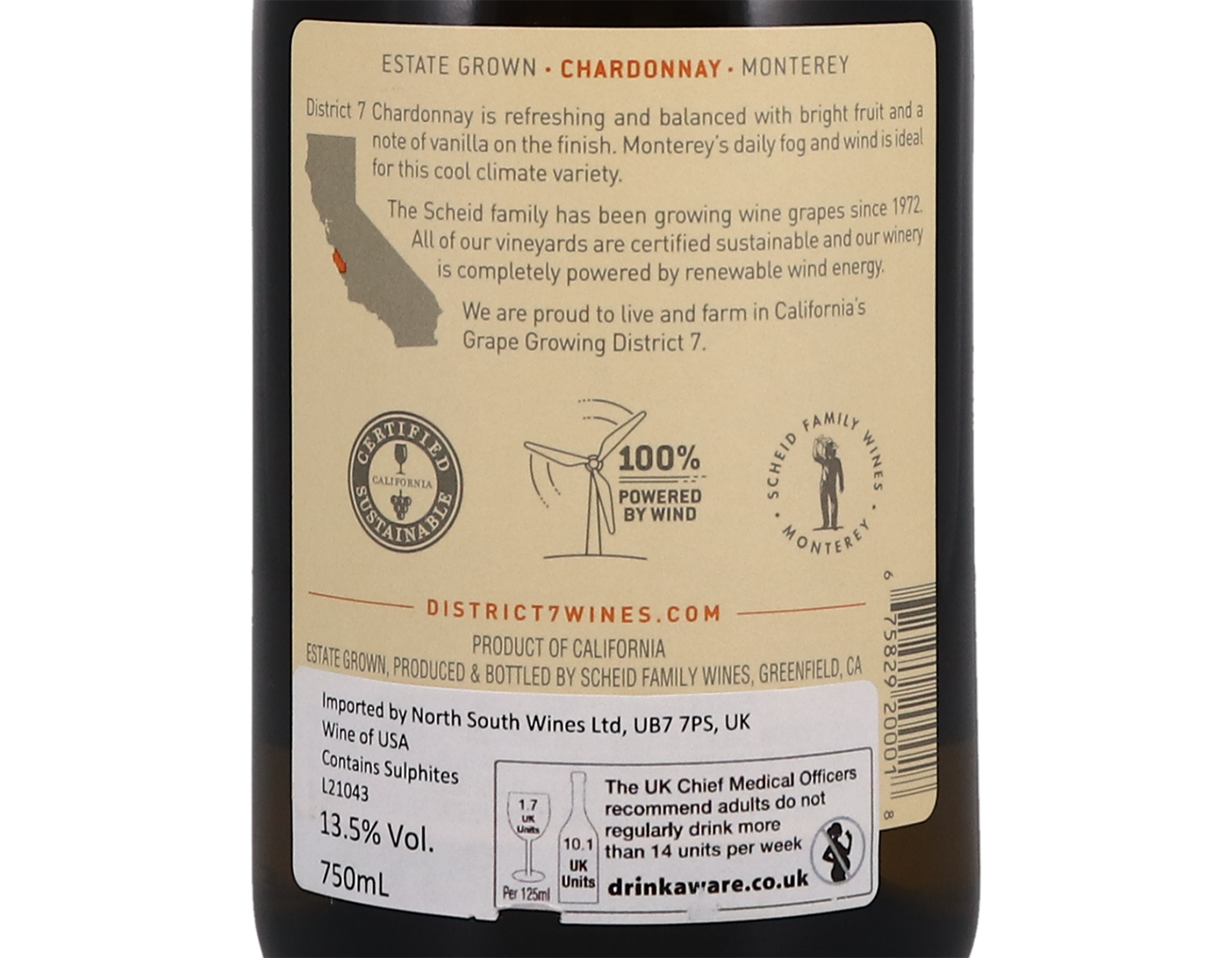 District 7 Monterey Chardonnay 2019