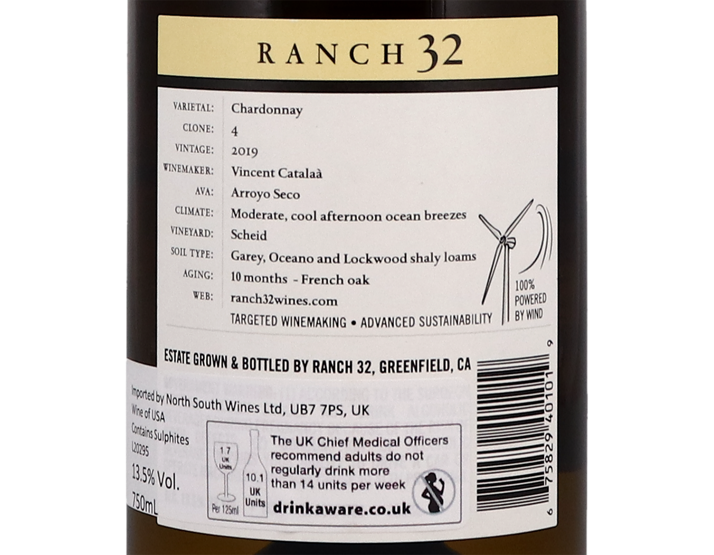 Ranch 32 Arroyo Seco Chardonnay 2019