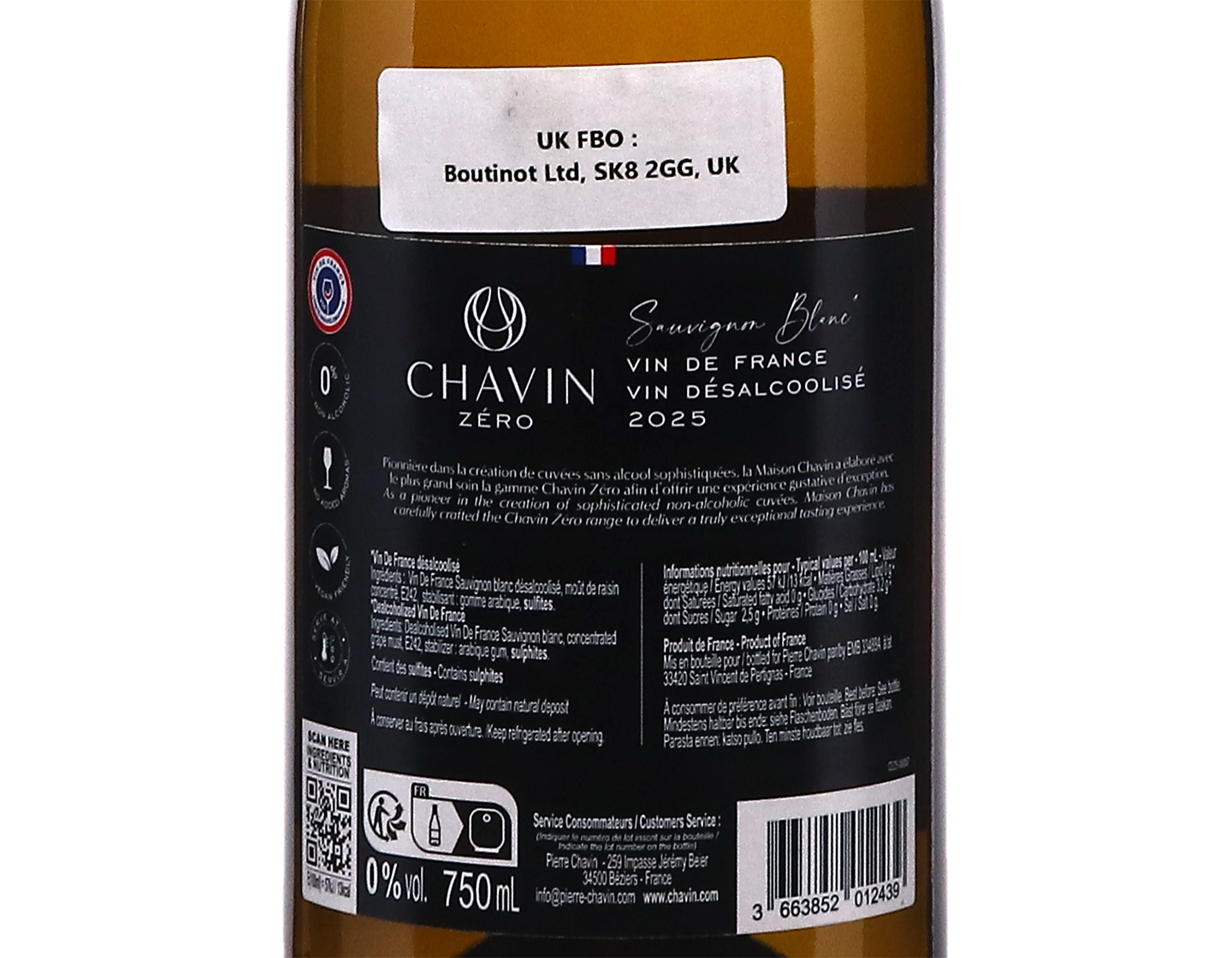 Chavin Zero Sauvignon Blanc 2025