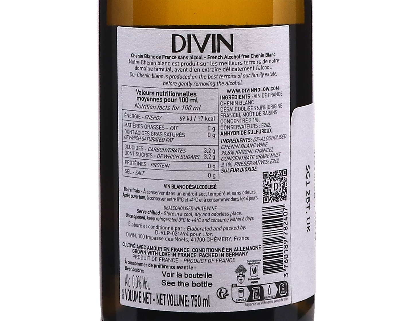 Divin 'Origine' Chenin Blanc 0.0%