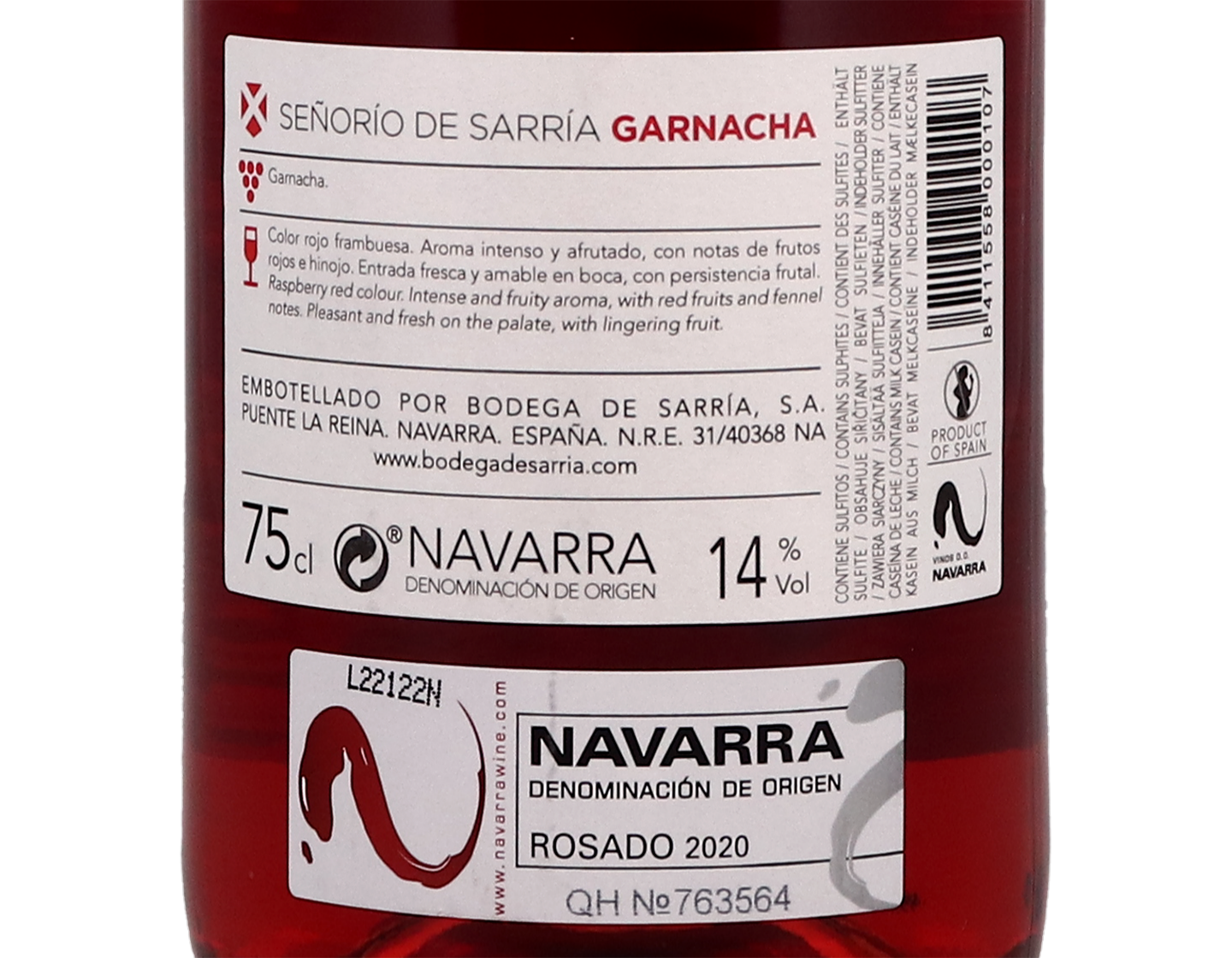 Señorio de Sarrίa Rosado, Navarra 2020