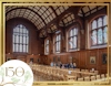 Internal shot of Girton college Cambridge dining hall view 1
