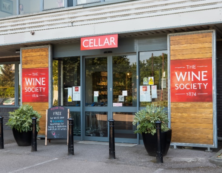 External facia of The Wine Society Showroom