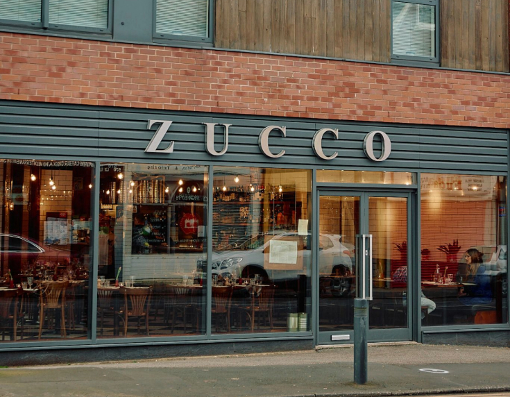 Exterior of Zucco restaurant